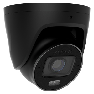 Câmara IP Turret 8 Mpx Ajax - 1/2.8" Progressive Scan CMOS - Lente varifocal motorizada 2.8~12 mm - IV 60 m | Luz branca 40 m | PoE 802.3at/af - 120 dB TrueWDR | Deteção de movimento | IA - MicroSD até 256GB | Cor: Preto