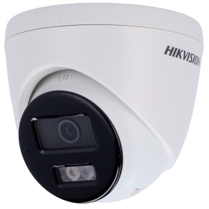 Caméra de la tourelle IP Hikvision Gama Valeur - Résolution 4 MP (2560x1440) MP [% Var%] - Lens 4 mm - Lumière hybride 30 m | Sirene et dissuversion Flash - Détection de mouvement 2.0 | MicroSD - Microphone et Altifalante Incorporated: Poe: IP67
