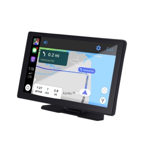 CarPlay 9" tátil - Câmara 4K e câmara adicional 1080P - Compatível com Android e iOS - Gravação em cartão microSD compatível - Saídas de áudio através do altifalante integrado BLE, FM - Acelerómetro integrado de 3 eixos