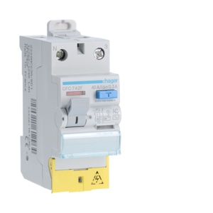CFC742F – Int. diff. 1P+N 40A 300mA AC mit B.D. Resi HAGER EAN:3250611612964