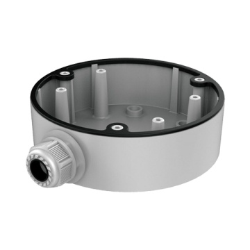 Connection Box - For Dome Cameras - Apt for Outdoor Use - Ceiling Installation or Wall - White Color - Cable Passer