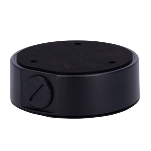 Connection Box - For Dome Chambers - Apt for Outdoor Use - Ceiling Installation or Wall - Cable Passenger - Black Color