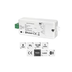 Controlador DIM 12-48Vdc 1x96W (12dc) Push DIM / Mesh 2.4G