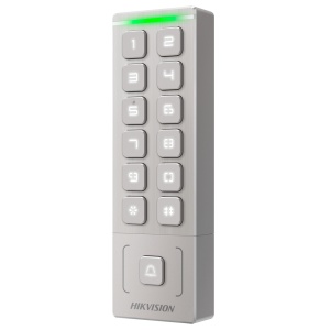 Controlo de acesso IP65 - Cartão MF e PIN - 1.000 usuários - Wiegand - Controladora integrada - Utilização autónoma sem software