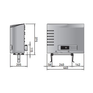 CROSS30E - Intensive use actuator for gates up to 3,000 kg, 400 VCA three -phase engine with magnetic course and incorporated electronic table