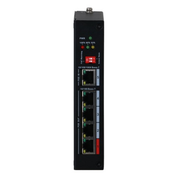 Dahua - extenseur Poe - permet d'agrandir la plage de puissance Poe - vitesse 4x 10/100Mbps + 1x 10/100/1000Mbps - 4 ports caca out Fe + 1 port poe dans le gène - 3x ports Poe + 802.3af / at + 1 Hi -Poe