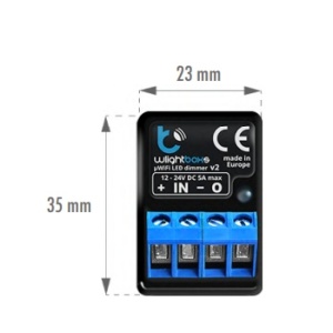 Dimmer Wireless 60W (12VDC) / 120W (24vdc) 5a IP20 - 1 channel