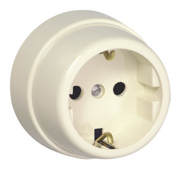 Efapel - 26131cmf Schuko Ivory Patch - 5603011001612