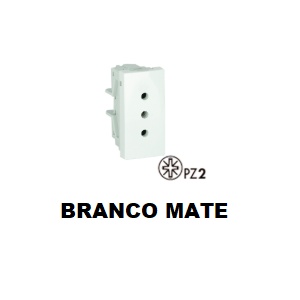 EFAPEL - 45423SBM TOMADA ITALIANA 10A C/OBTUR 1 MÓDULO BR MATE - 5603011626150