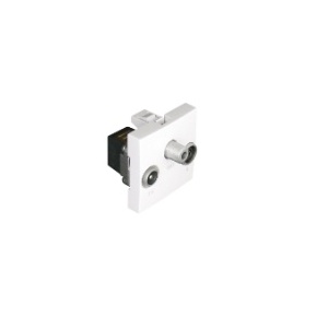 EFAPEL - 45543SPM TOMADA R-TV-SAT ESTRELA - 2 MÓD PRETA MATE - 5603011616830