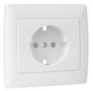 Efapel - 70903TMF Mirror Schuko MonoBloco mit Obtur Elfenbein - 5603011067014
