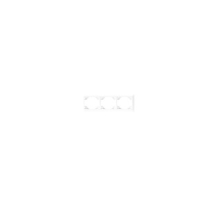 EFAPEL - 70931TBM Horizontal Triple White/Ivory Mirror - 5603011046842
