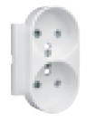 EFAPEL - 90656TBR CENTRO P/TOM DUPLA FRANC L90 C/OBT BRANCO - 5603011599218
