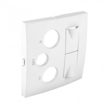 EFAPEL - 90773TBR CENTRE POUR TONE MIXT R -TV -SAT 2XRJ45 WHITE - 5603011577223