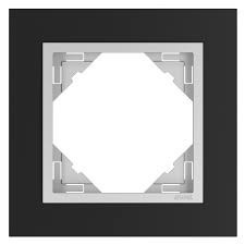 EFAPEL - 90910TPA SIMPLE MIRROR BLACK MATE/ALUMINA - 5603011607753
