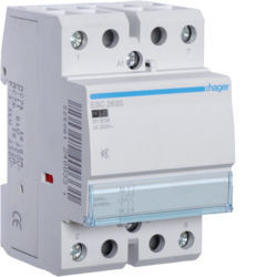 ESC263S - Contactor silencioso 63A, 2NA, 230V 3M HAGER EAN:3250612400331