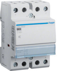 ESD263S - Contactor silencioso 63A, 2NA, 24V 3M HAGER EAN:3250612400355
