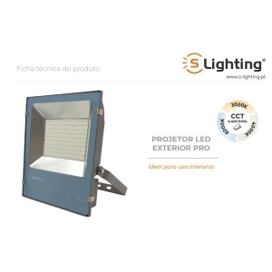 ESL08100CCT - 100101200024 - PROJ.LED EXTERIOR PRO 100W CCT IP65