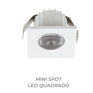 ESL4012WW -CZ - 100100200111 - Mini Spot Square LED 3W 3000K IP44 Gray