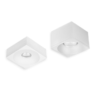 ESL4017WW -BR - 100113100019 - Square LED ceiling applique 12W 3000k IP44 White