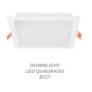 ESL7306CCT -FR - 100100200146 - Downlight Square LED 6W 3CCT Rust