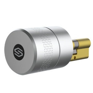 Fechadura inteligente Bluetooth Safire - Cilindro motorizado europeu 35x35 mm - Usuários convidados sem estar por perto - Vivendas vazias, familiares e de aluguer - Chave física para abertura manual - App gratuita Cloud Smart Lock