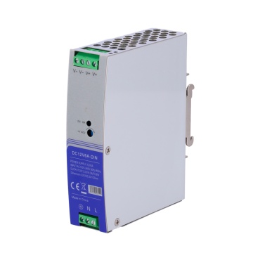 Fuente de alimento intercambiado - Salida DC 12 V 6.3 A / 75 W - Voltaje de Prohibido AC100V-240V /50Hz-60Hz [%Varilla%] - 103 (Fo) x 125 (Al) x 33 (An) mm - Asamblea em Carril Estruendo - Protección: Sobrecarga / Rebosar / Circuito corto
