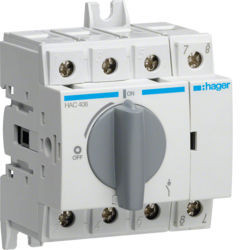 HAC408 - Inter. corte aparente 4P 80A 4M HAGER EAN:3250613140380