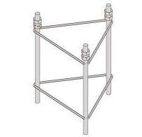 Hardware Chapoteo ITED Torre 180 Zinc+RPR a Base Fijado