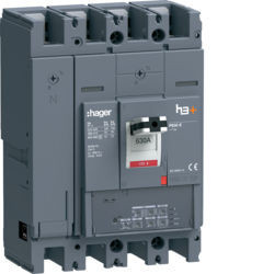 HEW631JR - Disjuntor P630 LSI 4P-4D 630A 70kA HAGER EAN:3250613197957