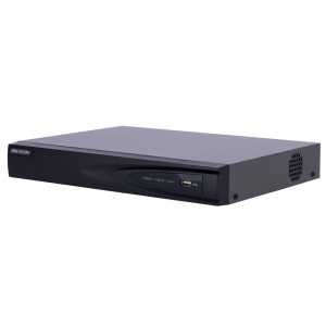 Hikvision – PRO-Reihe – NVR 4 CH IP-Recorder – Maximale Auflösung 8 Mpx bei 1 Kanal | Alarme – Bandbreite 40 Mbit/s | Unterstützt 1 Festplatte – Bewegungserkennung 2.0