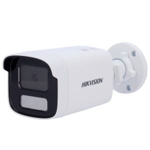 Hikvision - Câmara Bullet IP de Gama Value - Resolução 8 Megapixel (3840x2160) - Lente 4 mm | Microfone integrado - Alcance da luz híbrida 50 m | PoE (IEEE802.3af) - Detecção de movimento 2.0