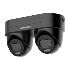 Hikvision Câmara Turret IP gama PRO - Resolução 4 megapixels (2688x1520) (2 canais) - Lente 2.8/4 mm em 1 câmara (2 canais) | IV 30m - Deteção de movimento 2.0 | AcuSense 3.0 - SRB: Luz vermelha e azul de dissuasão | SL: Luz branca - PoE+ | Microfone e al