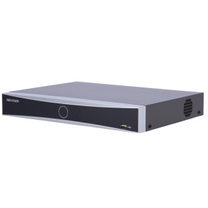 Hikvision NVR-Recorder 16 CH IP PRO-Reihe – Maximale Auflösung 12 Mpx bei 2 Kanälen – Bandbreite 160 Mbit/s – Unterstützt 1 Festplatte – AcuSense | Audio - Bewegungserkennung 2.0 | Gesichtserkennung