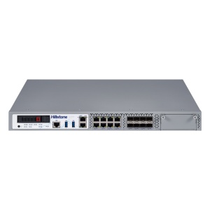 Hillstone Networks NGFW - Hardware + 1 ano de serviço básico - 16Gbps FW/5Gbps NGFW Throughput - 2.4M Sessões simultâneas - 16 portas fixas (inclui 2 pares de bypass) - Rack 1U / Slot para expansão de portas IOC