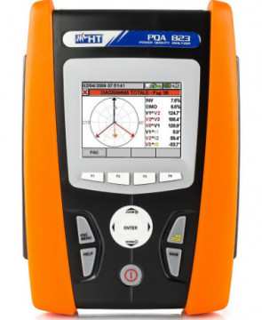 HV000823-0203 - PQA823 - Analizador de calidad de energía Gato IV con 4 TCS HTFLEX33 e 110V HT ITALIA