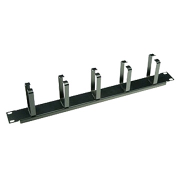 Kabelorganisator – Gültig für 19-Zoll-Racks – 1U-Höhe – Schwarze Farbe – Ermöglicht eine einfachere Kabelinstallation