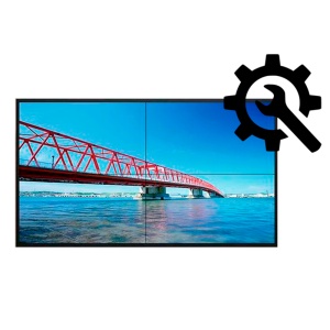 Kit personalizável - Kit de videowall MxN - Inclui monitores - Inclui suporte de parede - Personalize o seu videowall - Ligação em cadeia através de HDMI