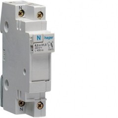 L506 - SECC CIRCUITS. 32a 1p+n 1m Hager Ean: 3250610100813