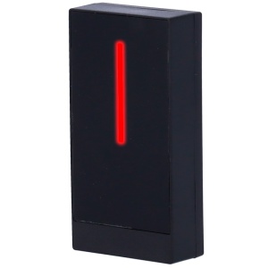 Lector de acceso para marcos - Acceso mediante Tarjeta MF - Indicador LED y acústico - Wiegand 26/34 - Compatible con equipos de terceros - Apto para exterior IP68 | Plástico