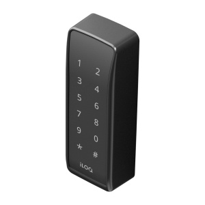 Lector de acceso para marcos - Acceso por tarjeta MF, NFC y PIN - Indicador LED y acústico - RS485 - Compatible con controladoras iLOQ - Apto para exterior IP67 | IK09