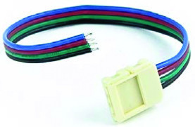 Ligador IP20 c/ 4 fios para fita led 10mm RGB