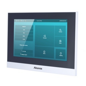 Linux-Monitor für Video-Gegensprechanlage – 7-Zoll-TFT-Display – kristallklares Zwei-Wege-Audio – 2 Kabel, WLAN, Standard-SIP – Wartung über Cloud – Verbindung von Monitor und Karten über Cloud