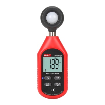 Manual lighting meter with bluetooth - retroiliminated display - high sample frequency - characteristic values: max/min - automatic deleted - app connection via Bluetooth