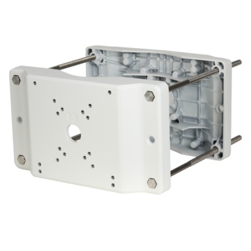 Mast/Posts Support - For Motorized Domo Chambers - Diameter 150 ~ 300 mm - Fit for use abroad - White color - adjustable length
