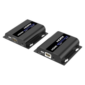 Matriz de sinal HDMI IP - Permite NxM - Resolução FHD - Inclui 1 transmissor e 1 recetor