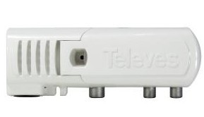 MATV -Apartmentverstärker 1E/1S "CEI" 47 ... 790 MHz G.25 DB VS.112DBµV (Blister T1)