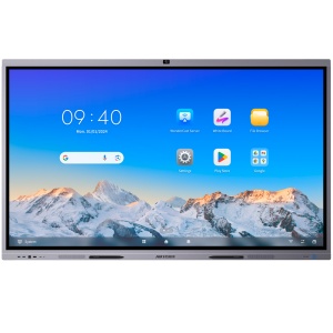 Monitor interativo 75" - Resolução 4K - Android 13 e Google EDLA - Processador Octa-Core - 8 GB RAM e 128 GB ROM - Array de microfone e câmara