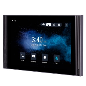 Monitor Linux para videoporteiro - Ecrã IPS de 10" - Áudio bidireccional Crystal Clear | Easy UI - TCP/IP, PoE, WiFi, SIP standard - Manutenção via cloud - Ligação de monitor e placas via Cloud
