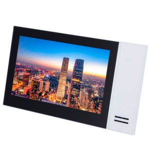 Monitor para Videoporteiro - Visor TFT de 7" - Áudio bidireccional - TCP / IP | Alimentação por PoE - Espaço para MicroSD Max 32 Gb - Montagem na superfície